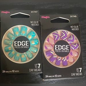 🎉🎉2 New Edge press on nails- up to 7 day wear